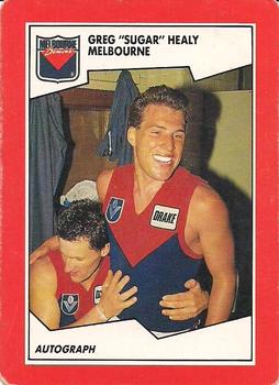 1989 Scanlens VFL #14 Greg Healy Front